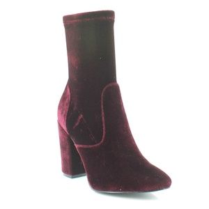 Ivanka Trump Lynna Purple Fabric Mid Calf Boots